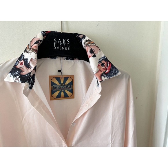 Cirka Oversized Ladies Blush Blouse Glamcore Sexy Size S Holiday Gifts New Years - Picture 4 of 9